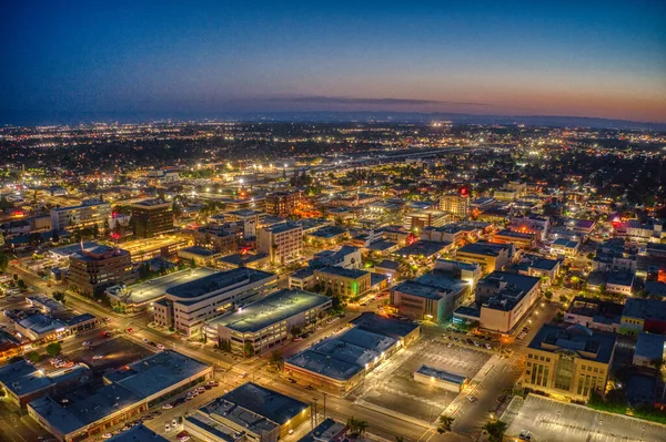 Luftaufnahme Der Innenstadt Von Bakersfield Kalifornien Skyline — Stockfoto