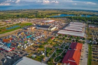 Aerial View of the Nebraska State Fair in Grand Island, Nebraska clipart