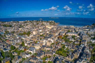 Dinard, Fransa Tatil Kasabasının Hava Görüntüsü