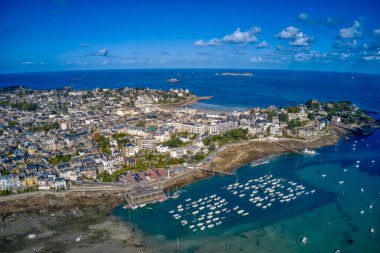 Dinard, Fransa Tatil Kasabasının Hava Görüntüsü