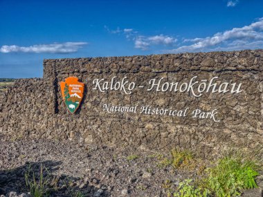 Kailua-Kona, Hawaii, ABD 6-2-22 Kaloko-Honokohau Ulusal Tarih Parkı.