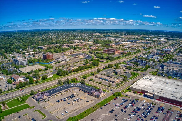 Luftaufnahme Des Vorortes Der Doppelstädte Von Apple Valley Minnesota — Stockfoto