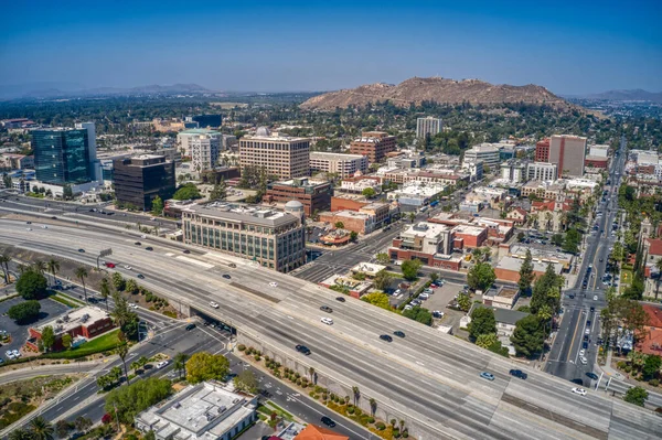 Flygfoto Över Los Angeles Förorten Riverside Kalifornien — Stockfoto