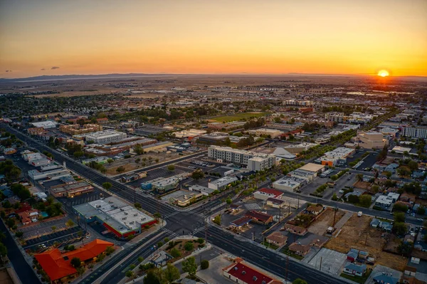 Aerial View Lancaster Kalifornia Napkeltekor — Stock Fotó