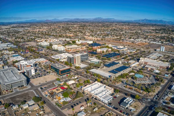 Letecký Pohled Předměstí Phoenixu Chandleru Arizoně Stock Snímky