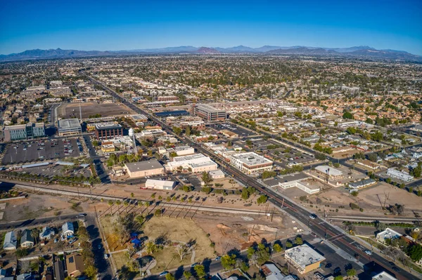 Arizonai Gilbert Phoenix Külvárosának Légi Kilátása — Stock Fotó