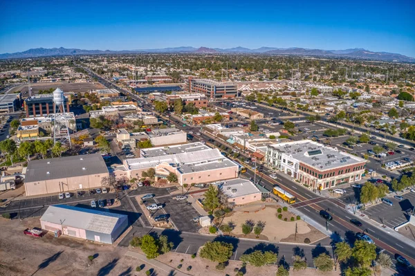 亚利桑那州吉尔伯特凤凰城郊区的空中景观 — 图库照片