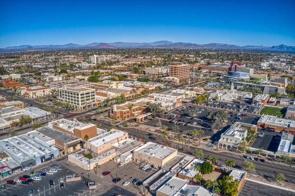 Aerial View Phoenix Suburb Mesa Arizona Télen — Stock Fotó
