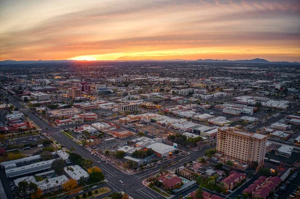 Widok Lotu Ptaka Nad Przedmieściami Phoenix Mesa Arizona — Zdjęcie stockowe