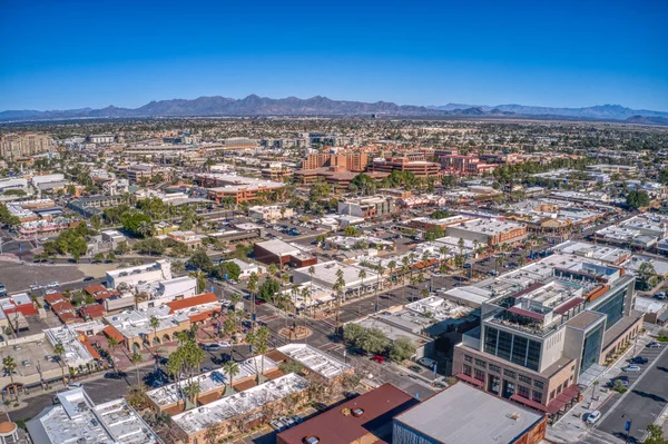 Widok Lotu Ptaka Przedmieścia Phoenix Scottdale Arizona — Zdjęcie stockowe