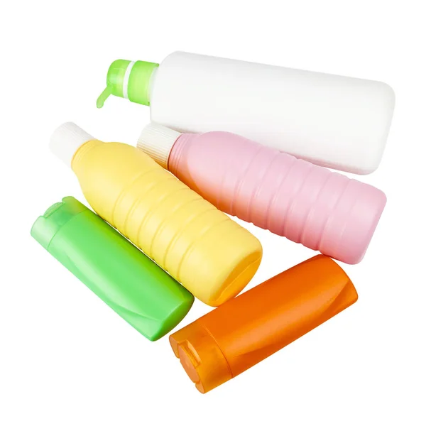Basura Botella Plástico Residuos Plástico Aislado Blanco —  Fotos de Stock