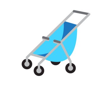 Boyama kitabı şablonu için bebek arabası çizimi, çocuk çalışma tablosu yazdırılabilir