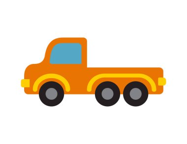 Boyama kitabı şablonu için kamyon çizimi, çocuk çalışma tablosu yazdırılabilir kamyonet