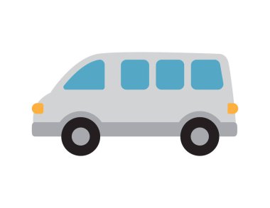 Boyama kitabı şablonu için minibüs çizimi, çocuklar için minibüs arabası yazdırılabilir