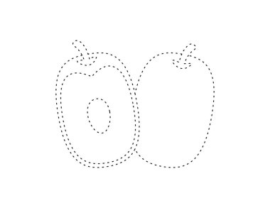 Boyama kitabı şablonu için kesik jube ana hatları, çocuklar için jube çizelgesi yazdırılabilir