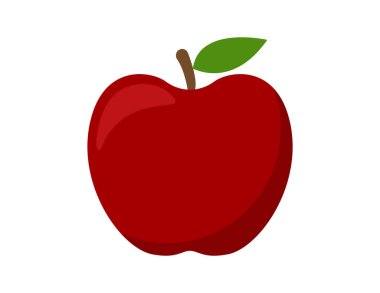 Boyama kitabı şablonu için elma çizimi, çocuklar için elma baskı tablosu