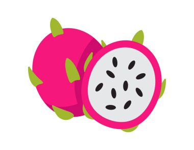 boyama kitabı şablonu için ejderha meyvesi çizimi, çocuklar için ejderha meyvesi baskı tablosu