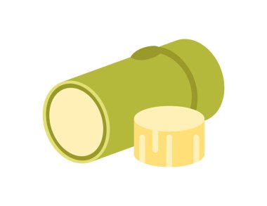 Boyama kitabı şablonu için şeker kamışı çizimi, çocuklar için şeker kamışı baskısı