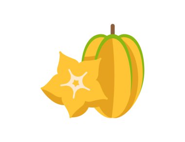 Boyama kitabı şablonu için yıldız elması çizimi, çocuklar için yıldız elması baskı tablosu