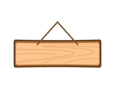 Asılı ahşap tabela, boş tahta
