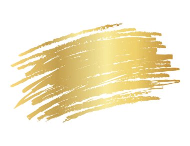 Altın fırça izleri, altın renk lekesi, altın fırça darbesi, elle çizilmiş altın doku