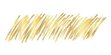 Altın fırça izleri, altın renk lekesi, altın fırça darbesi, elle çizilmiş altın doku