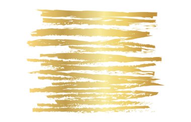 Altın fırça izleri, altın renk lekesi, altın fırça darbesi, elle çizilmiş altın doku