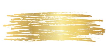 Altın fırça izleri, altın renk lekesi, altın fırça darbesi, elle çizilmiş altın doku