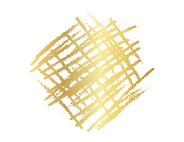 Altın fırça izleri, altın renk lekesi, altın fırça darbesi, elle çizilmiş altın doku