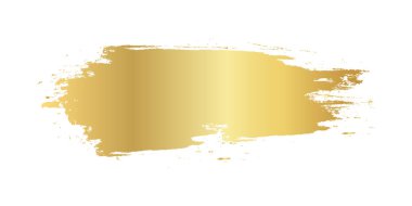 Altın fırça izleri, altın renk lekesi, altın fırça darbesi, elle çizilmiş altın doku