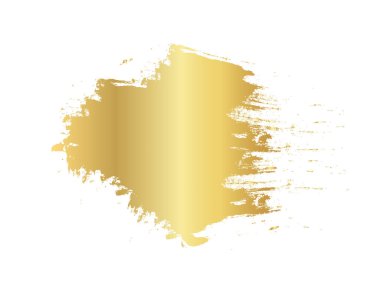 Altın fırça izleri, altın renk lekesi, altın fırça darbesi, elle çizilmiş altın doku