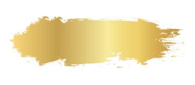 Altın fırça izleri, altın renk lekesi, altın fırça darbesi, elle çizilmiş altın doku