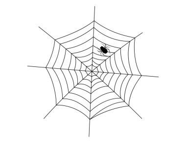 Cadılar Bayramı illüstrasyonu için örümcek ağı, örümcek ağı