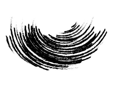 Fırça izleri el çizimi, mürekkep lekesi, fırça boyası, fırça darbesi