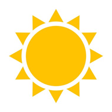 Güneş ikonu, güneş işareti, güneş sembolü