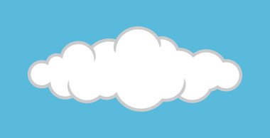 Bulutlar beyaz, bulutlar boyama kitabı için, bulutlar çizgi film, bulutlar basit şekil