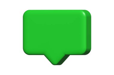 Konuşma balonu çerçeve 3D, konuşma simgesi, emoji yorumu, sevimli sohbet, üç boyutlu sosyal çerçeve