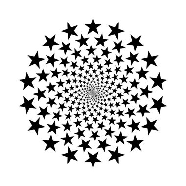 Yıldız yarım ton radyal, daire şeklinde grafik patlama, havai fişek patlaması gradyan yarım ton, geometrik spiral arkaplan