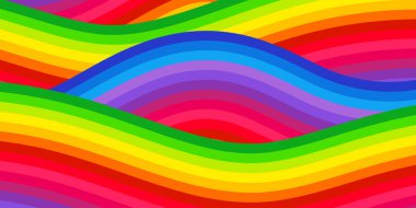 pankart arkaplanı için renkli gökkuşağı dalgası, duvar kağıdı için gökkuşağı çizgisi, gökkuşağı arkaplanı