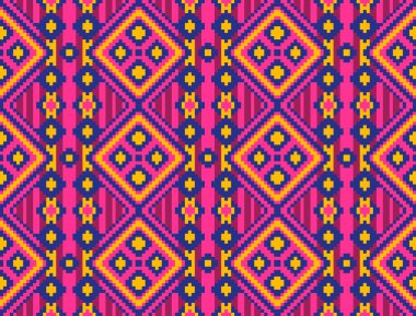 kumaş thai etnik desen, ipek dokuma deseni, kumaşa özgü pürüzsüz arkaplan, el dokuması geleneksel ürün konsepti