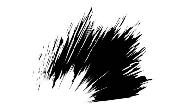 Fırça izleri el çizimi, mürekkep lekesi, fırça boyası, fırça darbesi