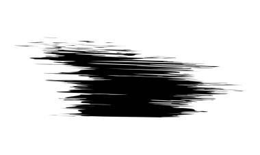 Fırça izleri el çizimi, mürekkep lekesi, fırça boyası, fırça darbesi