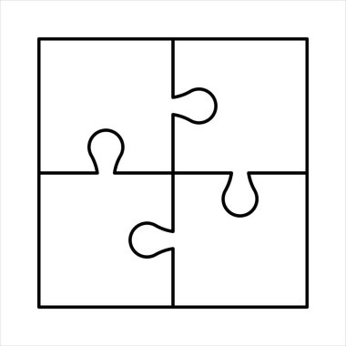 bulmaca ana hatları, yapboz oyun şablonu, bulmaca boşluğu