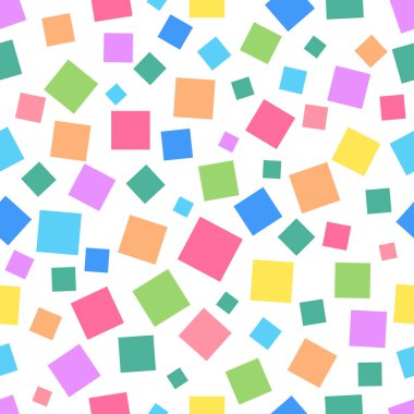 Renkli seramik desen, dikişsiz desen arkaplanı için çok renkli kare, mozaik desen, karolar tekrar desen ve renkli