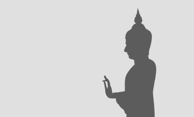 Siluet Buddha, Buddha şekil silueti arkaplan için, boşluğu kopyala