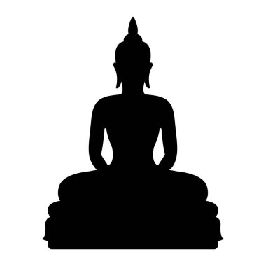 Siluet Buda, Budizm ikonu, Buda sembolü taşıyıcı