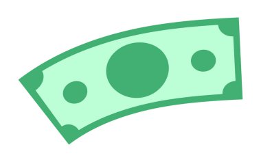 banknot dolar ikonu, uçuş parası, kağıt dolar para birimi, nakit para