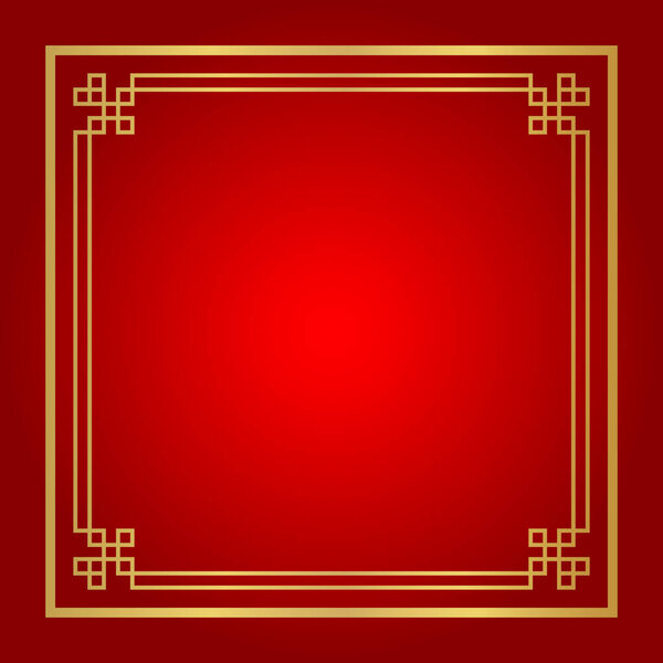 китайский сертификат рамки квадратный, красный фон, сертификат линии рамки, антикварный фарфор границы золотой каркас, китайский новый год рамки очертания