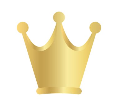 taç altın ikonu, altın taç lüksü