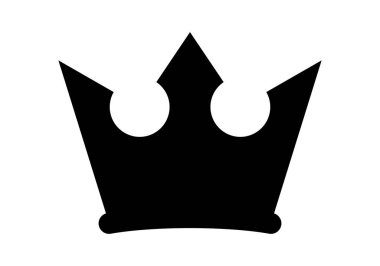 Taç simgesi, taç silueti, taç şeklinde sade.